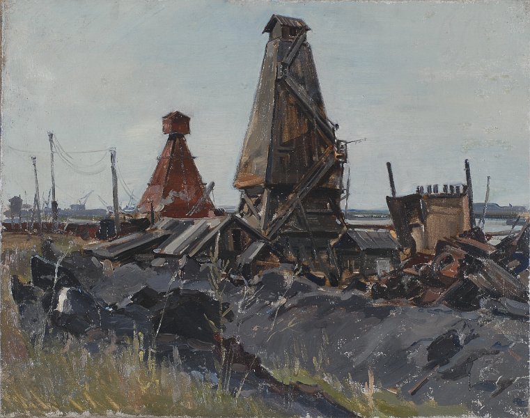 Kofri Korovesky factory (befor Pitolovsky)  1949 oil on canvas 46x58